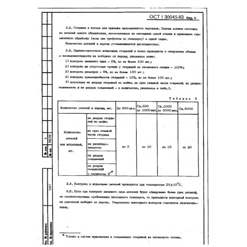 Болт-заклепка, стержень и кольцо к нему ОСТ 1 30045-83