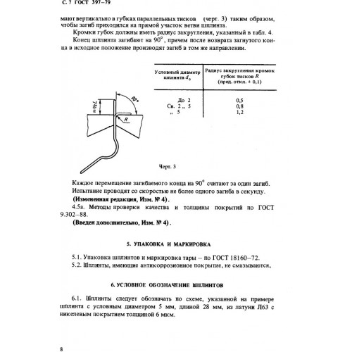 Шплинт ГОСТ 397-79