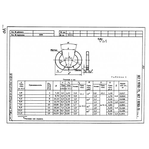 Шайба обжимная ОСТ 1 11782-75